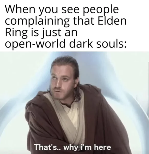 "Elden Ring is just an open-world Dark Souls"